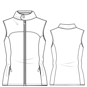 Fashion sewing patterns for LADIES Waistcoats Neoprene vest 7146